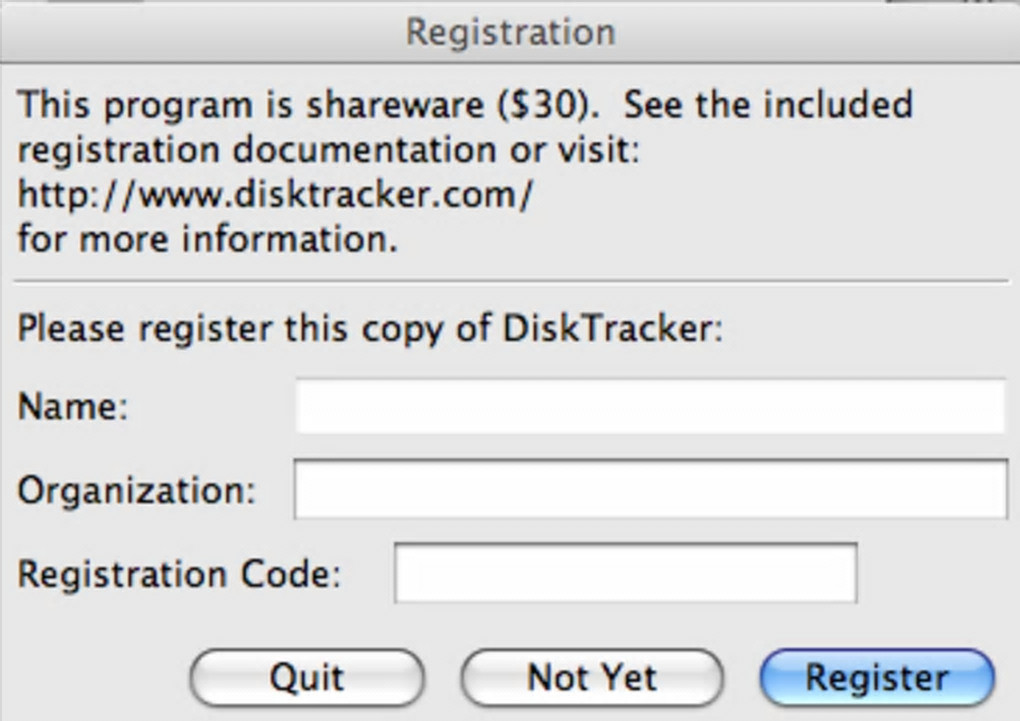 Screenshot №1 "DiskTracker"