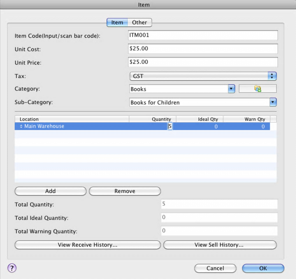Screenshot №2 "Inventoria Mac Inventory Software"