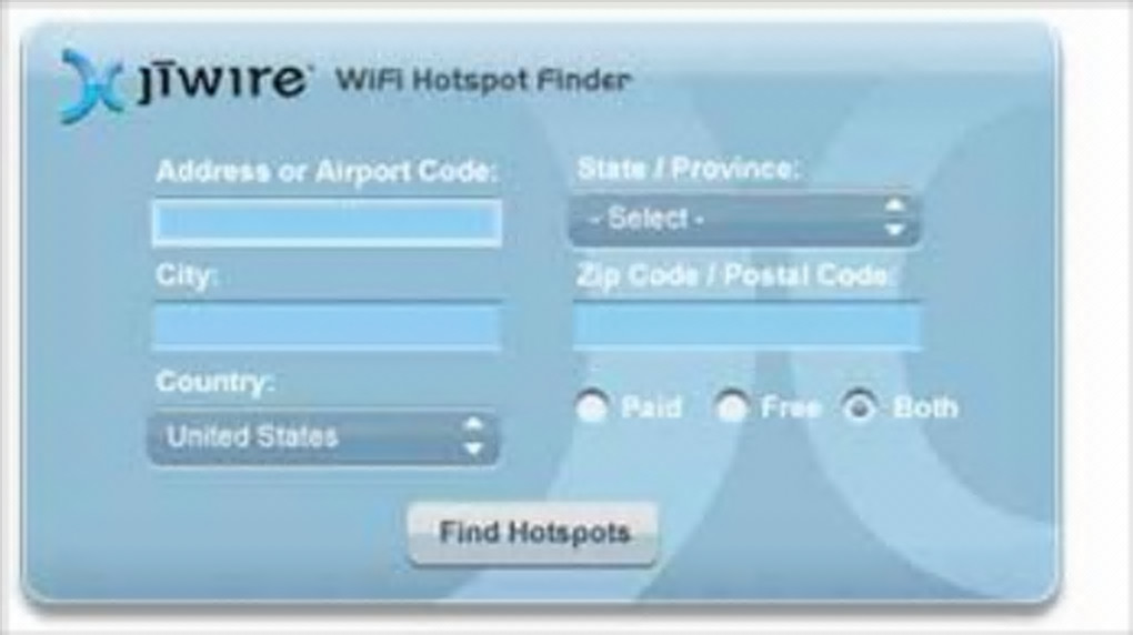 Screenshot №1 "JiWire WiFi Hotspot Finder"