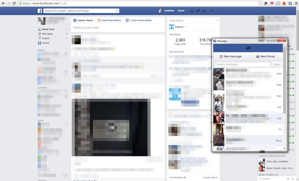 Screenshot №1 "Facebook Messenger"