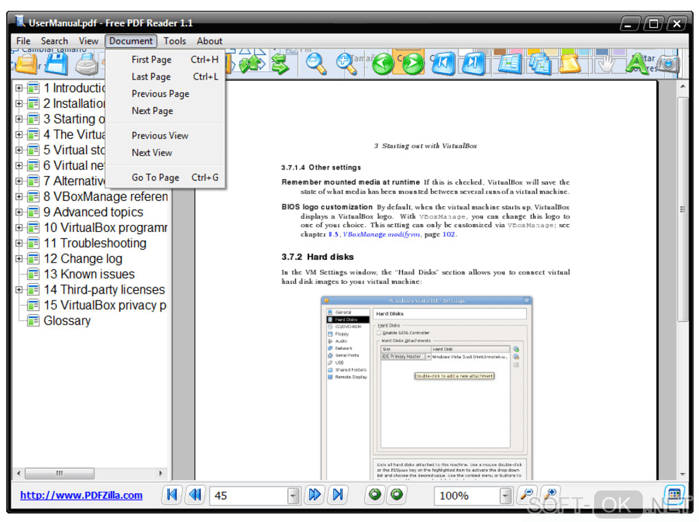 Screenshot №1 "Free PDF Reader"