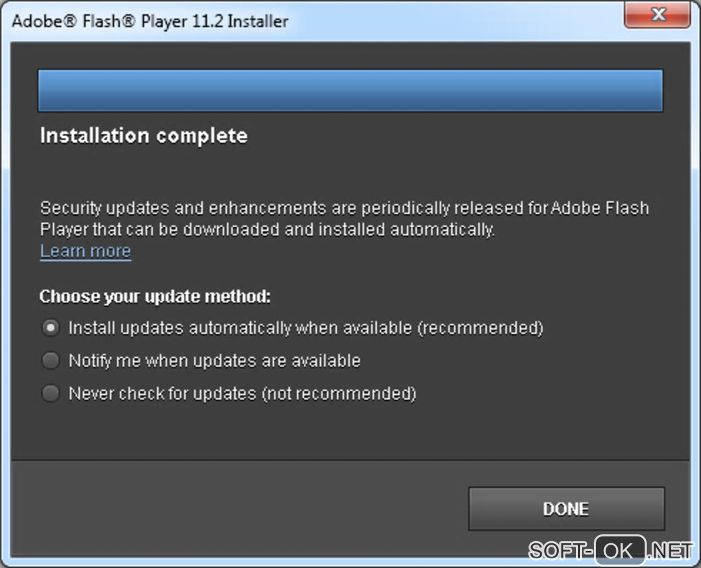 Screenshot №2 "Adobe Flash Player"