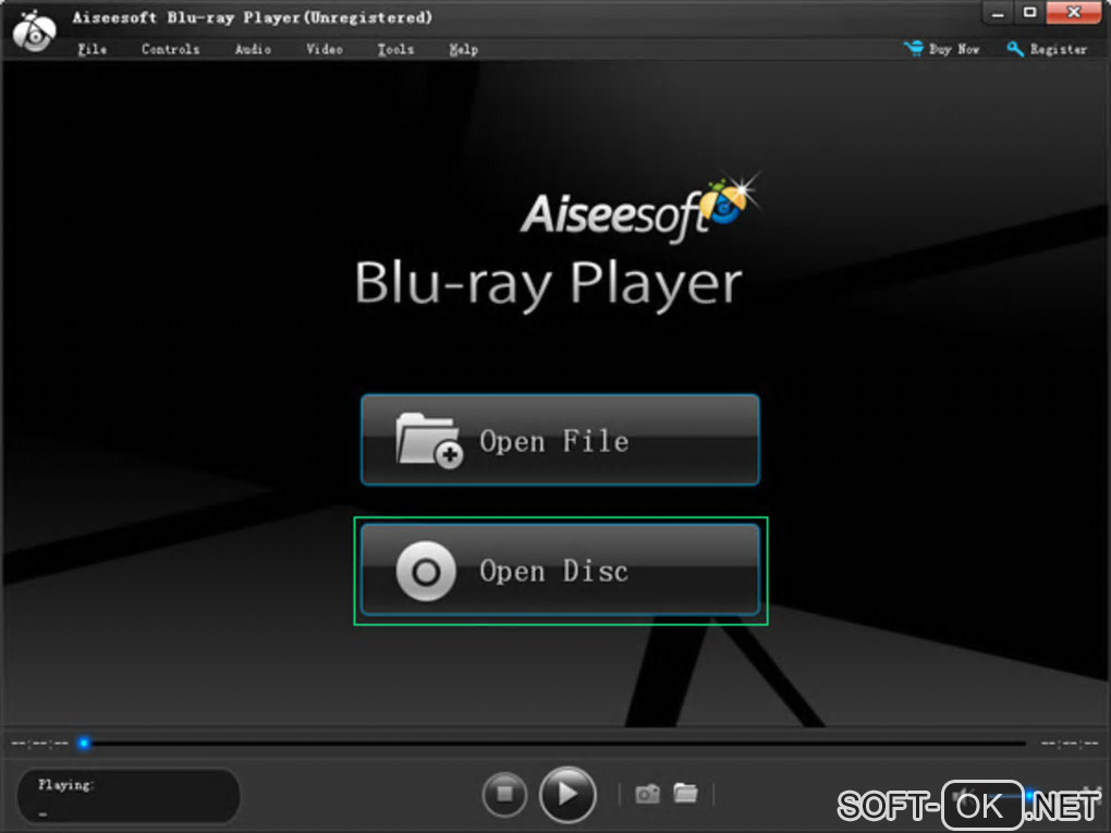 The appearance "Aiseesoft Blu-ray Player"