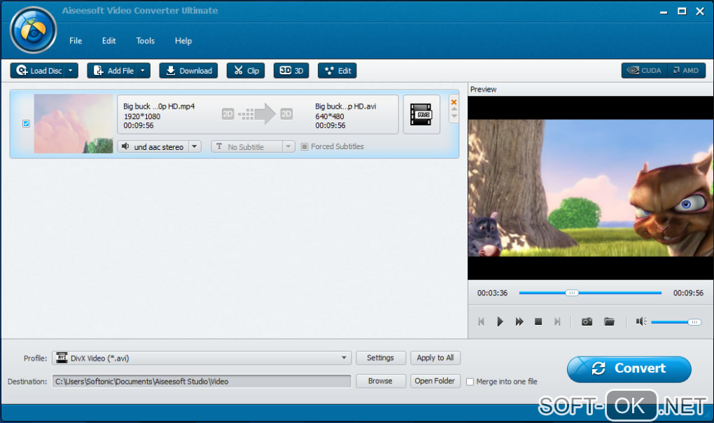 Screenshot №2 "Aiseesoft Video Converter Ultimate"