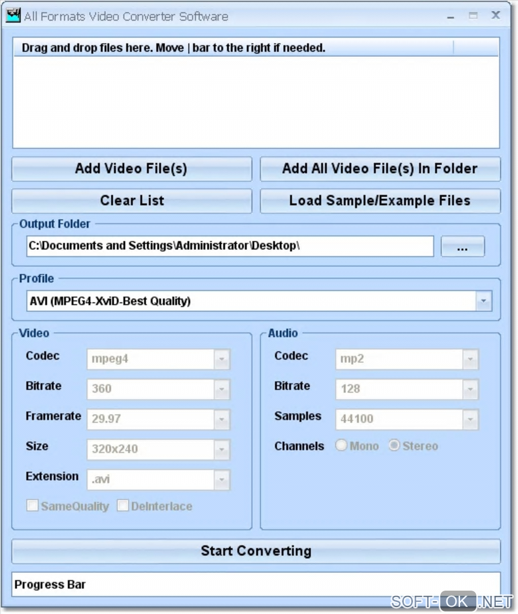 Screenshot №1 "All Formats Video Converter Software"