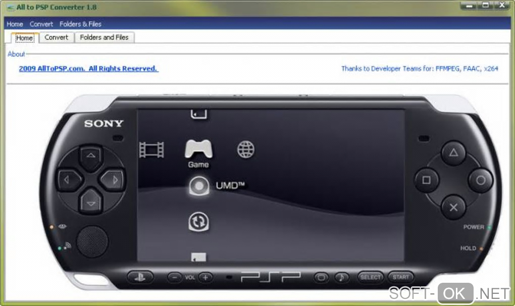 Screenshot №2 "All to PSP Converter"