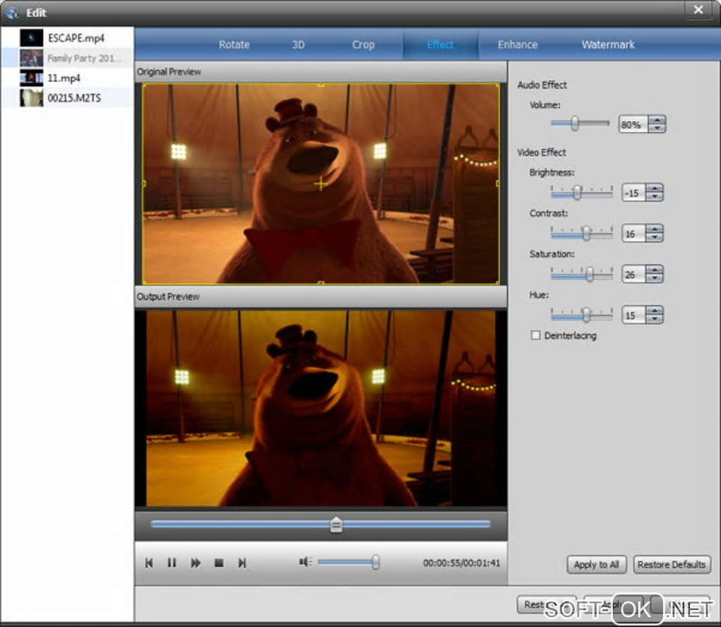 Screenshot №1 "AnyMP4 Video Converter"