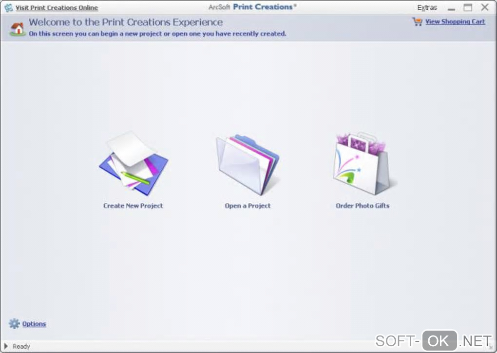 The appearance "ArcSoft Print Creations 3"