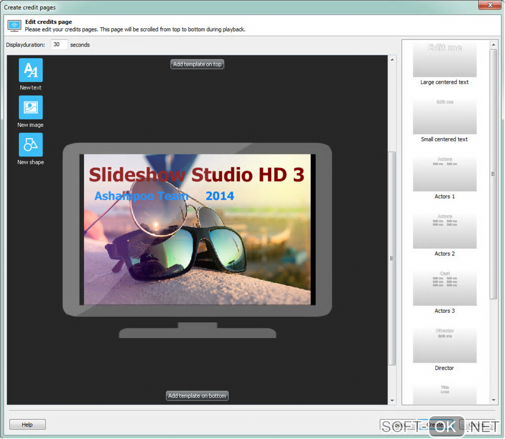 Screenshot №2 "Ashampoo Slideshow Studio HD 4"
