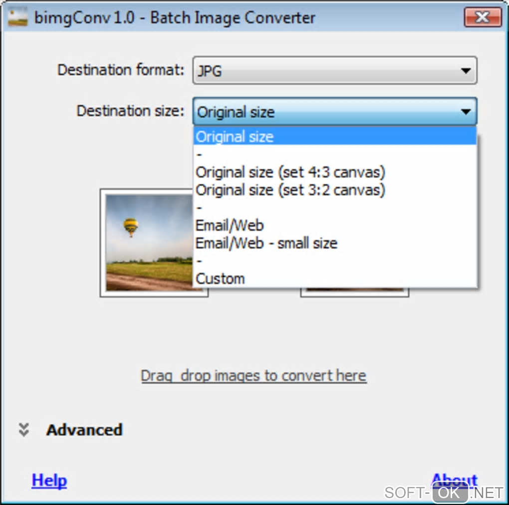 Screenshot №2 "Batch Image Converter"
