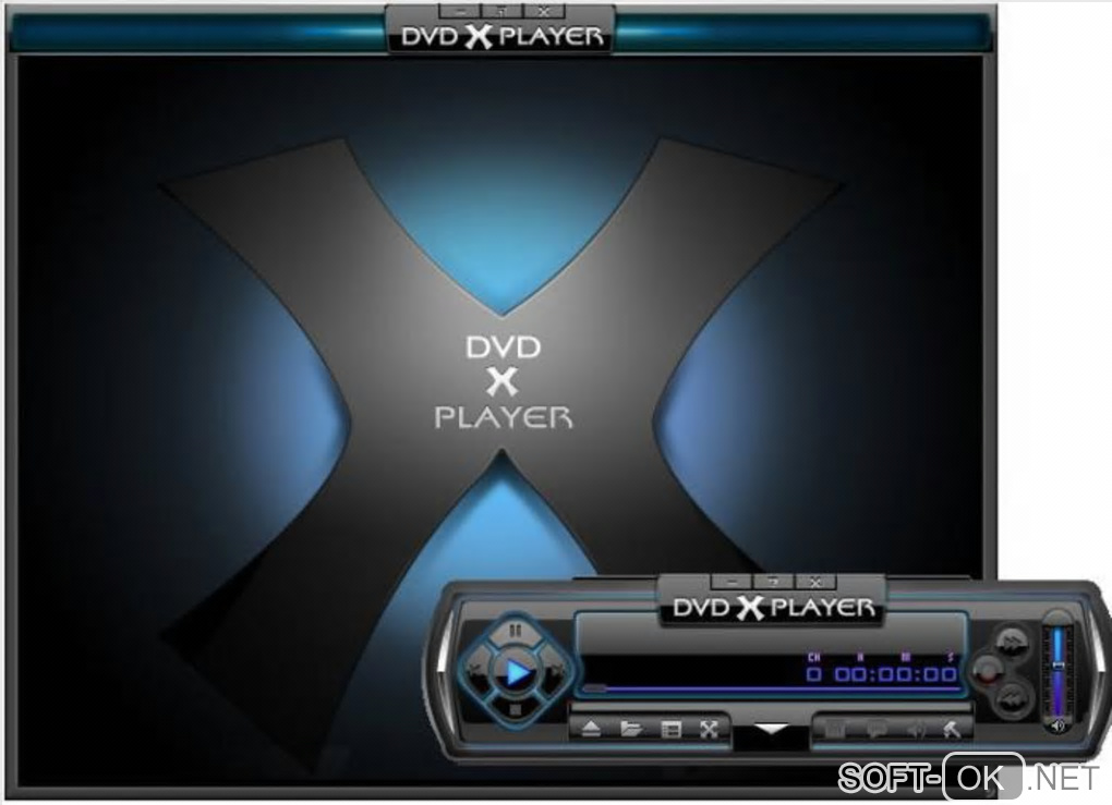 The appearance "DVD X Player"