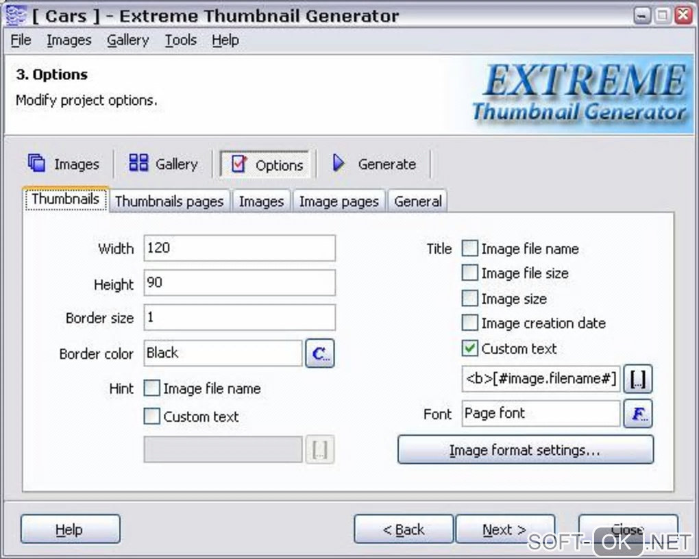 Screenshot №2 "Extreme Thumbnail Generator"