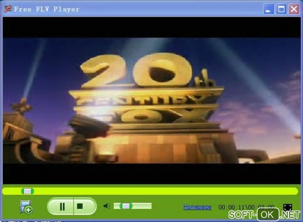 Screenshot №1 "Free FLV Player"