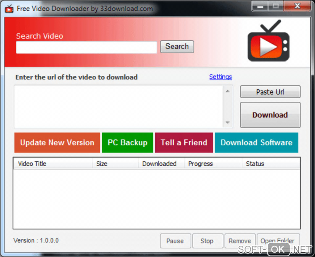 Screenshot №1 "Free video downloader"