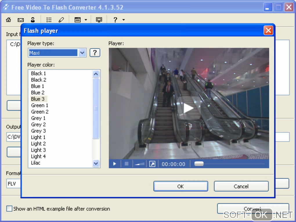 Screenshot №1 "Free Video to Flash Converter"