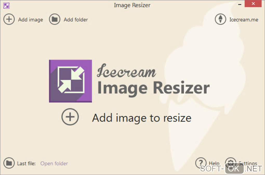 Screenshot №2 "Icecream Image Resizer"