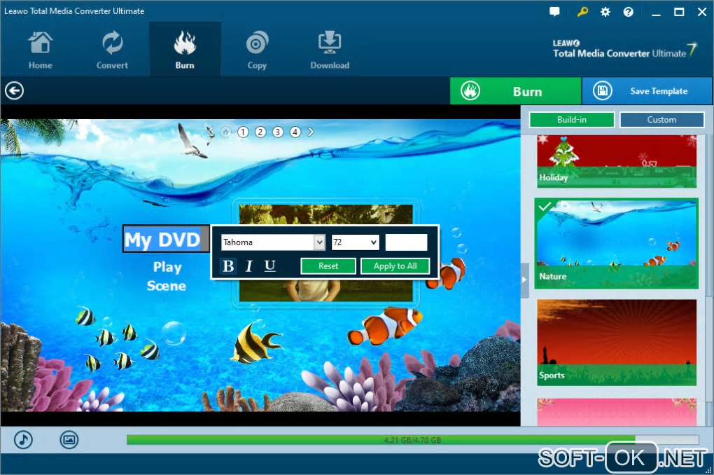 Screenshot №2 "Leawo Total Media Converter Ultimate"