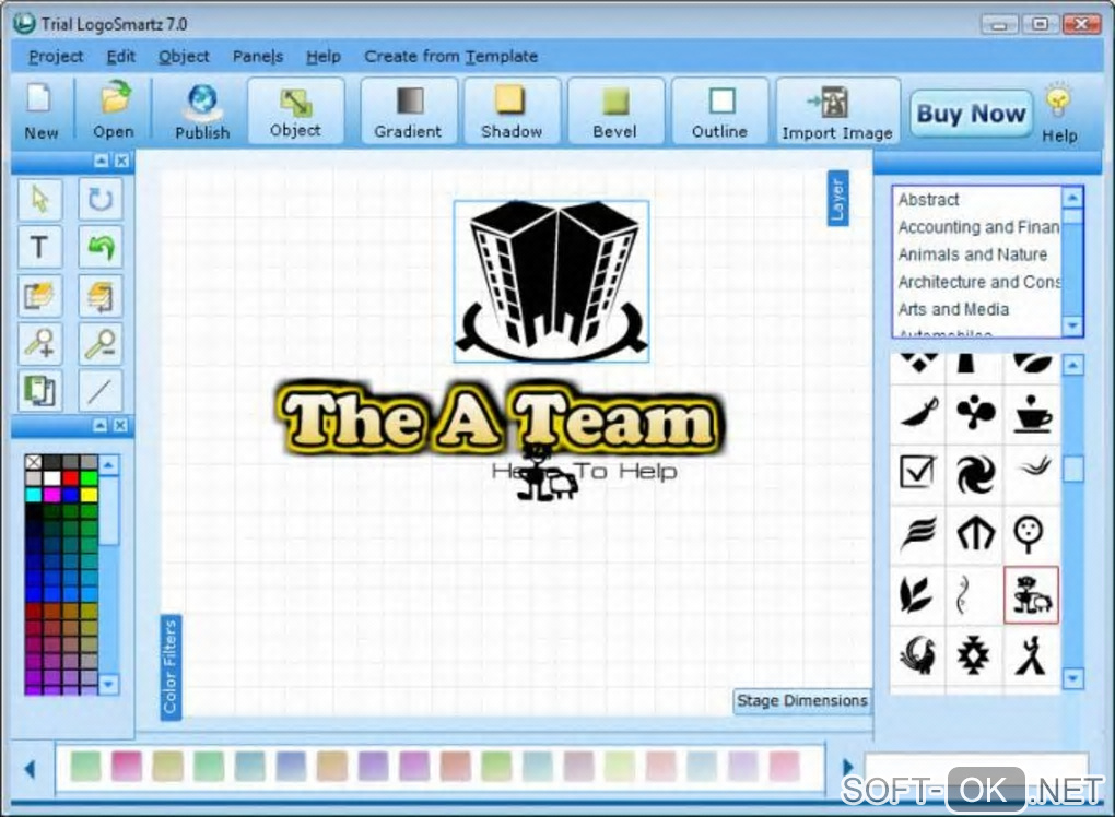 The appearance "Logosmartz Logo Maker Software"