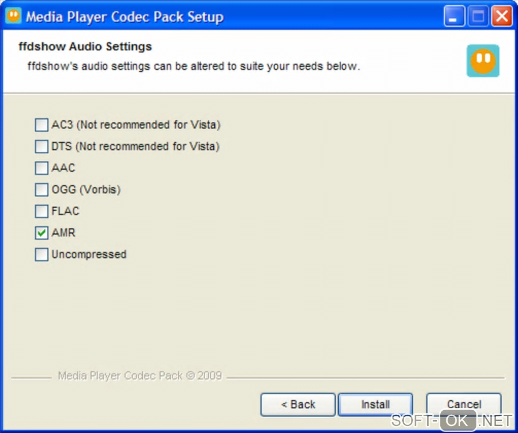 Screenshot №2 "Media Player Codec Pack"