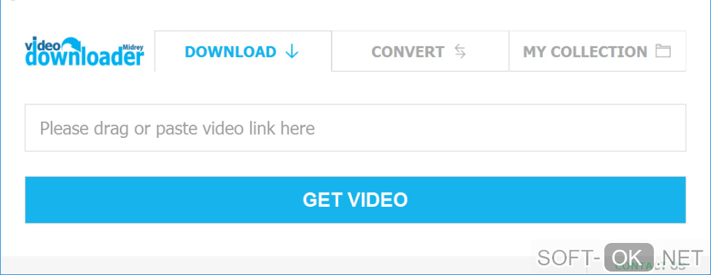 The appearance "Midrey Video Downloader"