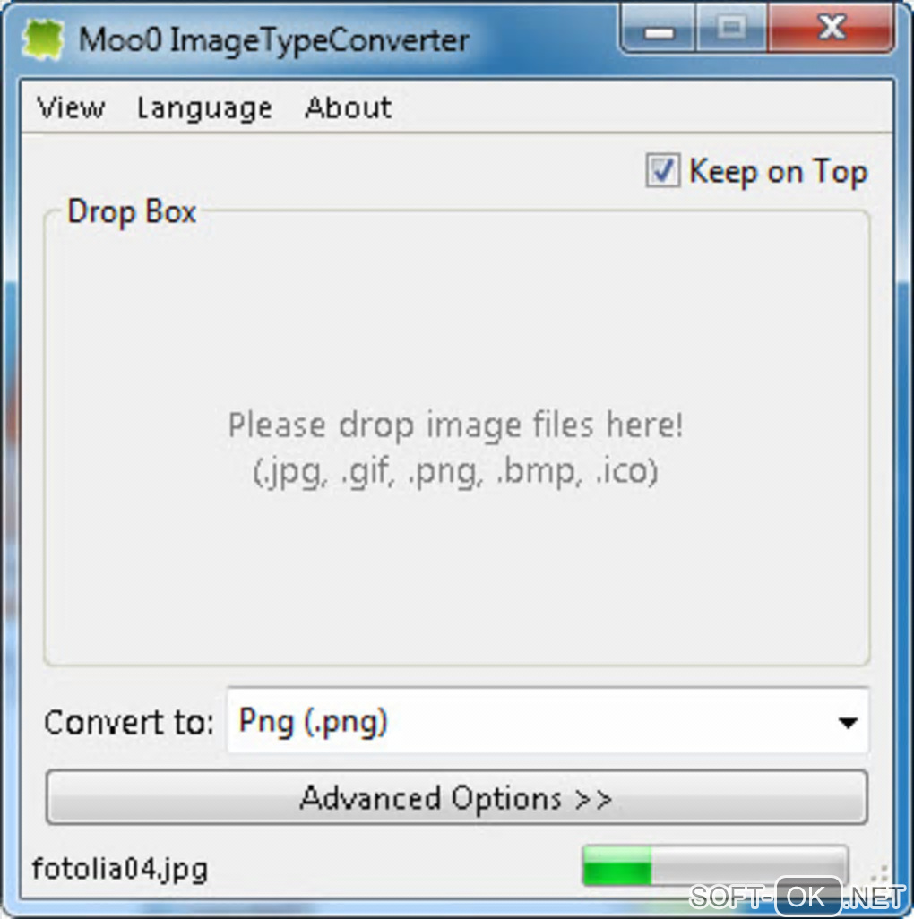 The appearance "Moo0 ImageTypeConverter"
