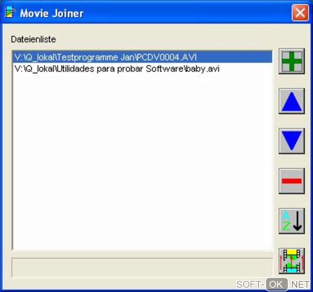 Screenshot №1 "Movie Joiner"