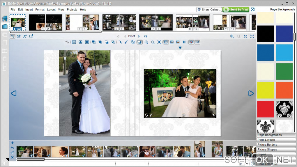 Screenshot №1 "My Wedding Album Design"