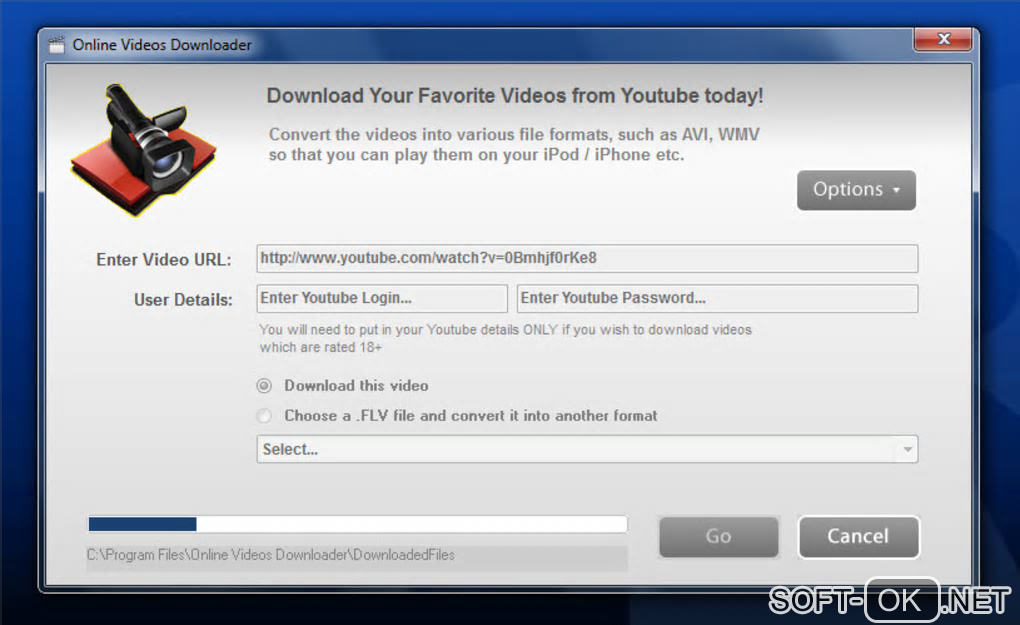 Screenshot №2 "Online Videos Downloader"
