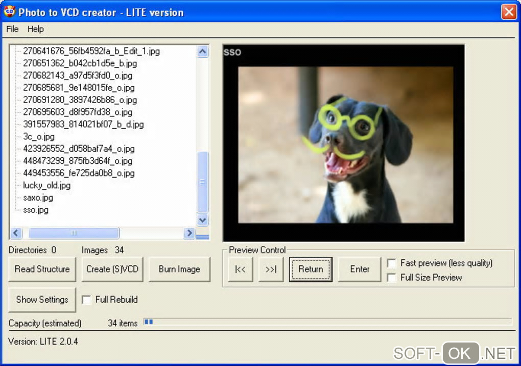 Screenshot №1 "Photo to VCD Creator"