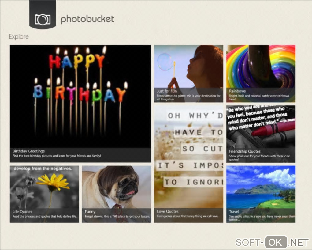 Screenshot №1 "Photobucket"