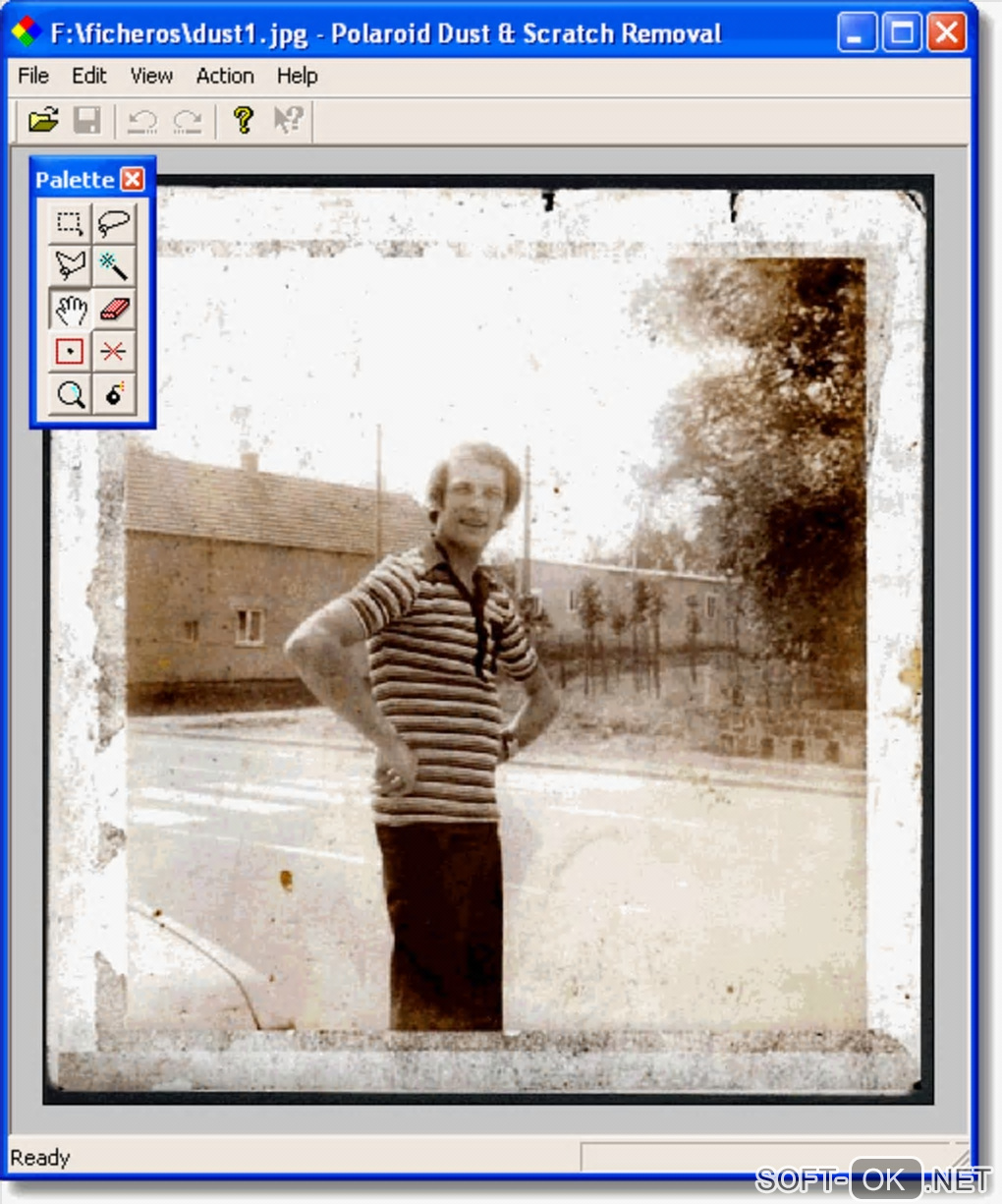 Screenshot №2 "Polaroid Dust & Scratch Removal Software"