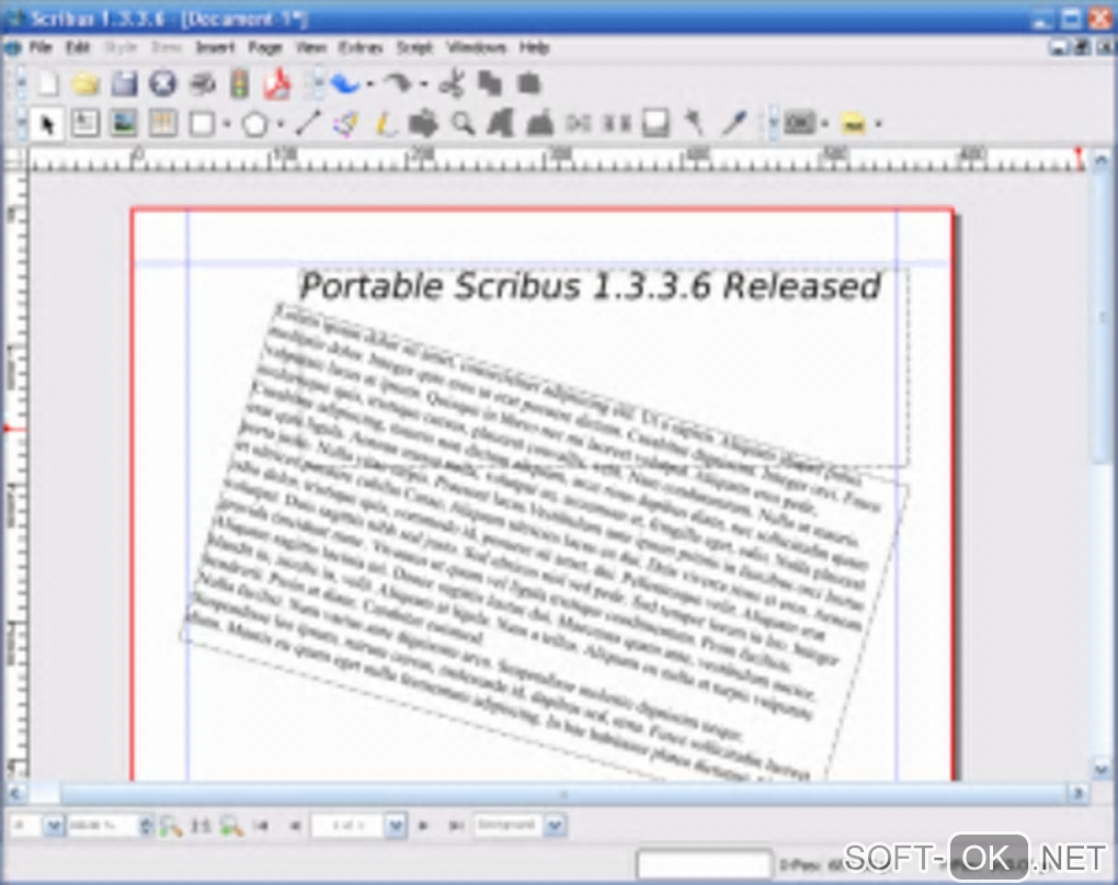 Screenshot №1 "Portable Scribus"