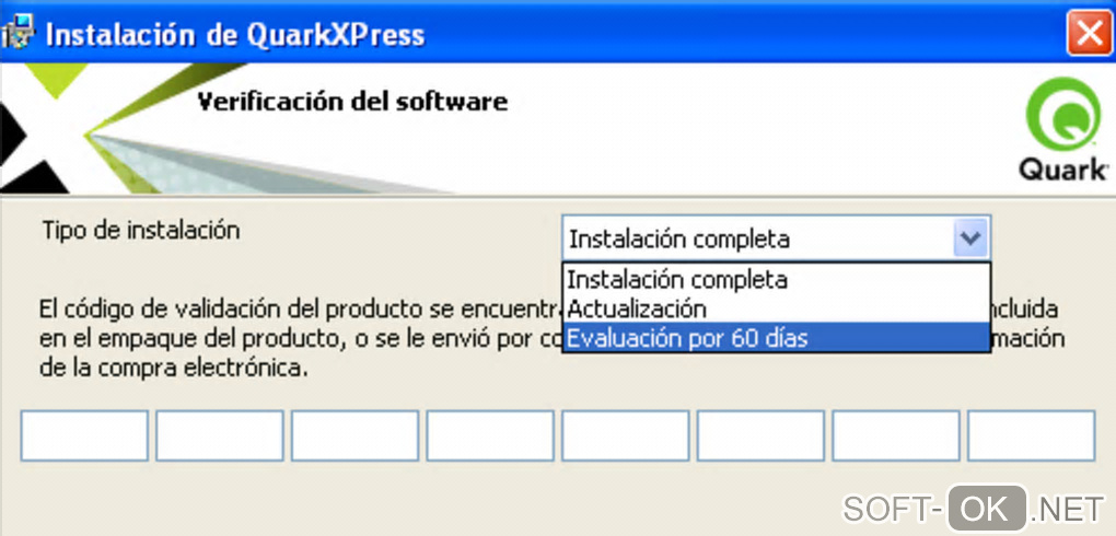 The appearance "QuarkXPress"