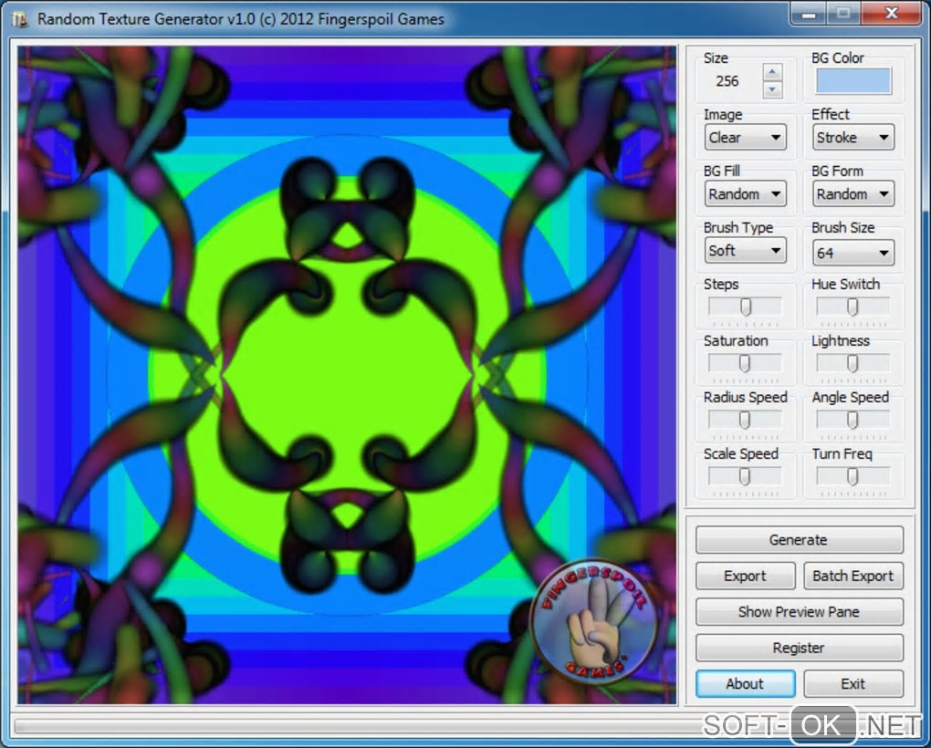 Screenshot №1 "Random Texture Generator"
