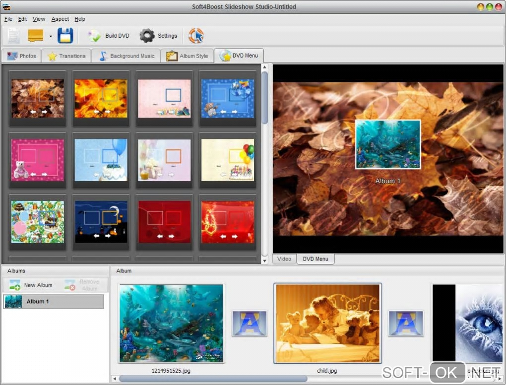 Screenshot №2 "Soft4Boost Slideshow Studio"