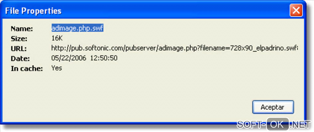 Screenshot №2 "Sothink SWF Catcher for Firefox"