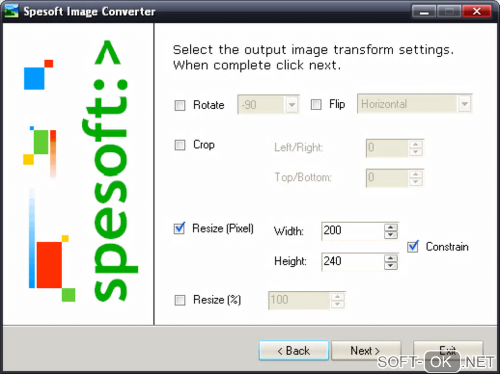 Screenshot №1 "Spesoft Image Converter"