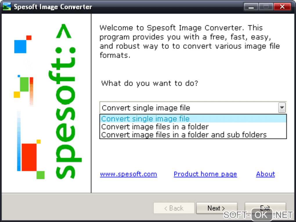 Screenshot №2 "Spesoft Image Converter"