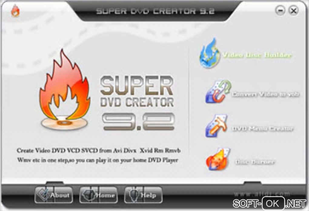 Screenshot №1 "Super DVD Creator"