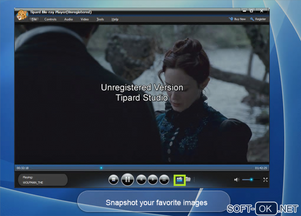Screenshot №1 "Tipard Blu-ray Player Software"