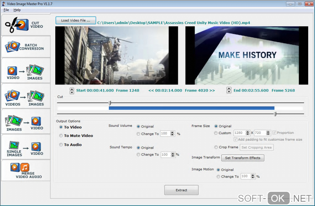 Screenshot №2 "Video Image Master Pro"