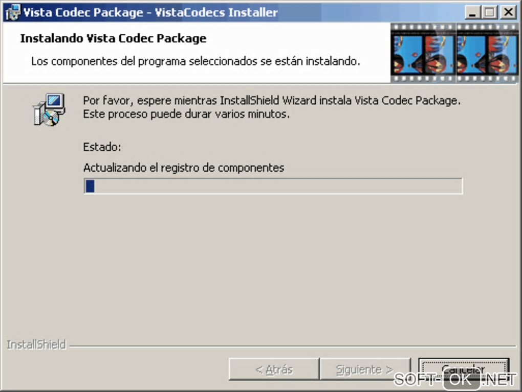 Screenshot №2 "Vista Codec Package"