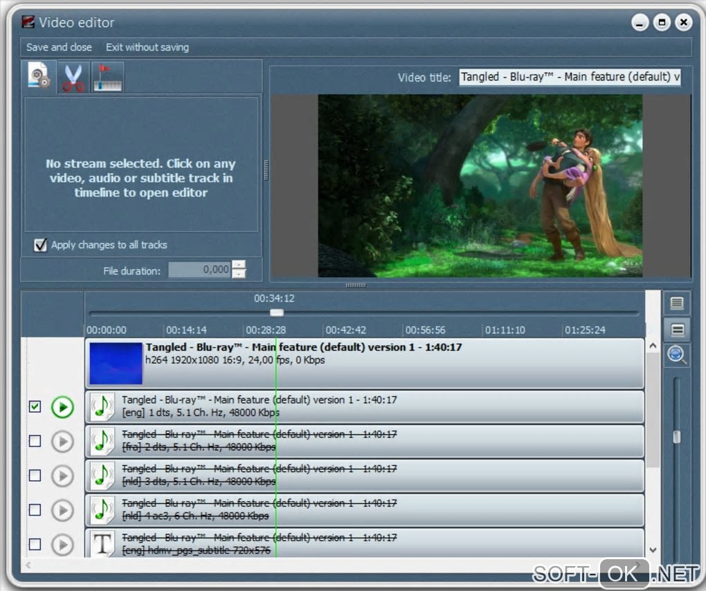 Screenshot №1 "VSO Blu-ray Converter Ultimate"
