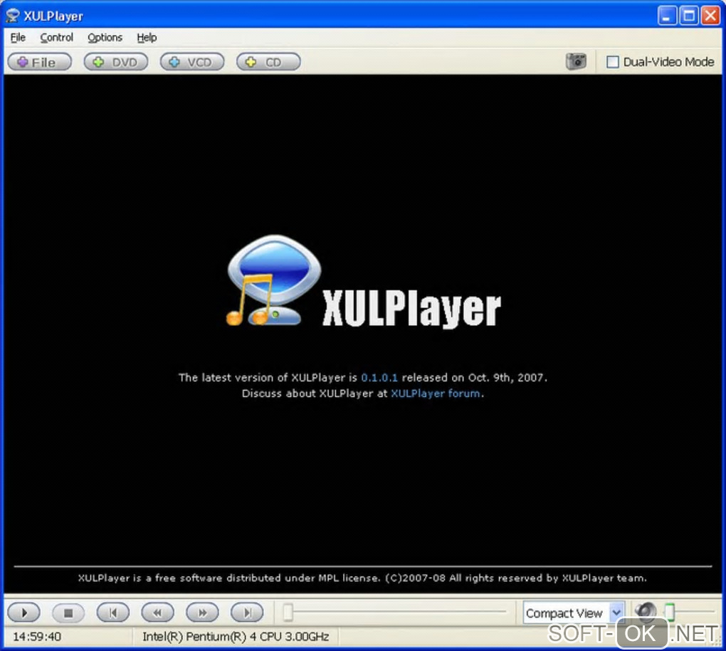Screenshot №1 "XULPlayer"