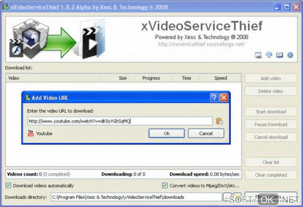 Screenshot №2 "xVideoServiceThief"