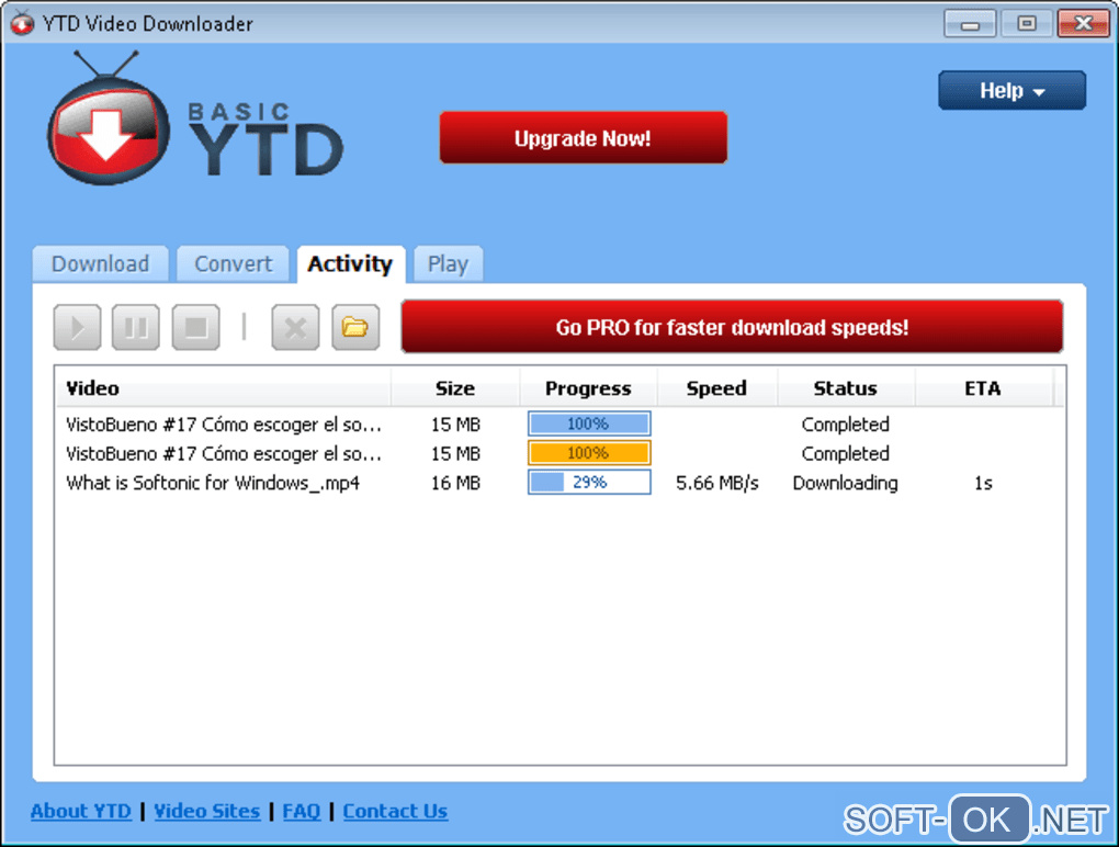 The appearance "YTD Video Downloader"