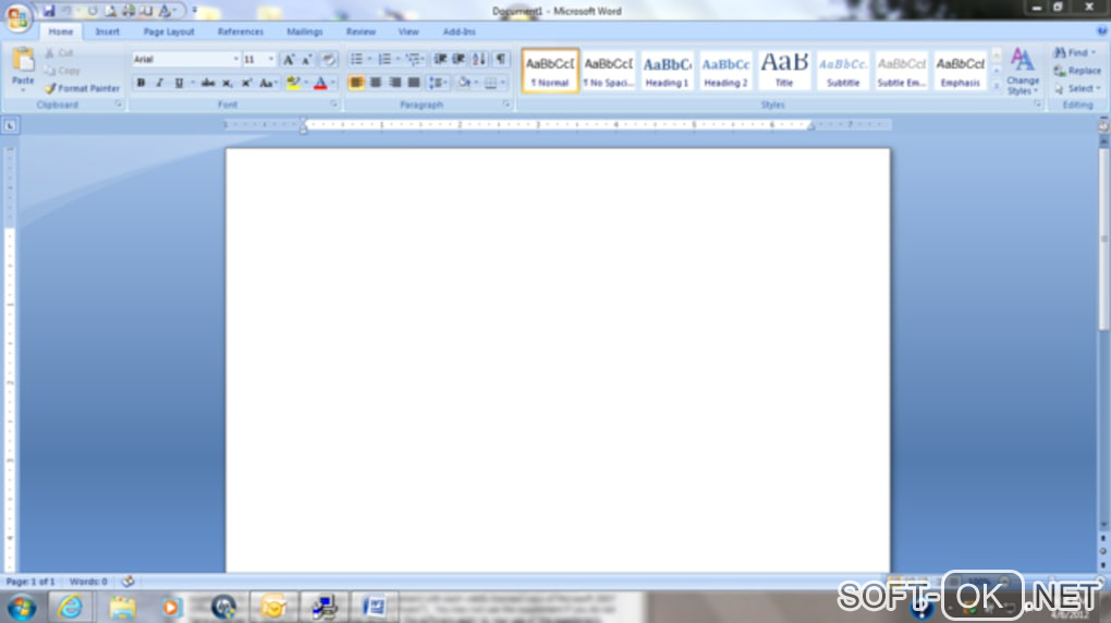 Screenshot №1 "Microsoft Office 2007 Service Pack 3"