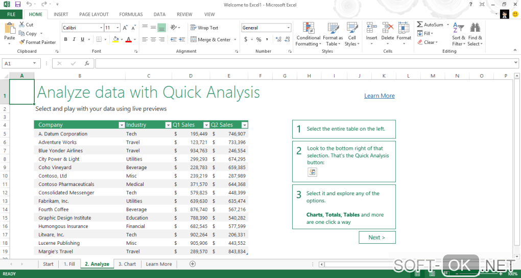 The appearance "Microsoft Office 2013"
