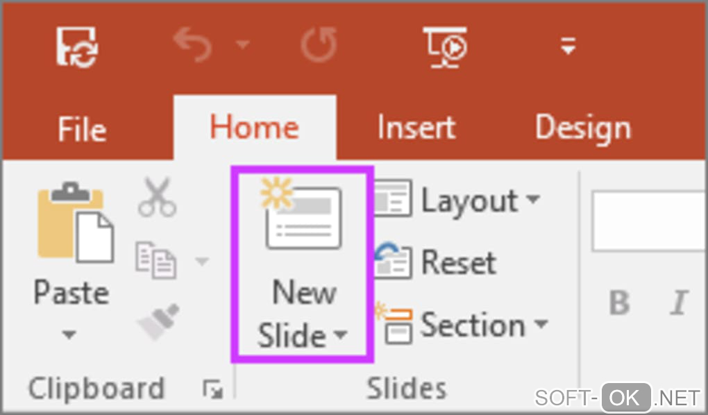 The appearance "Microsoft PowerPoint"