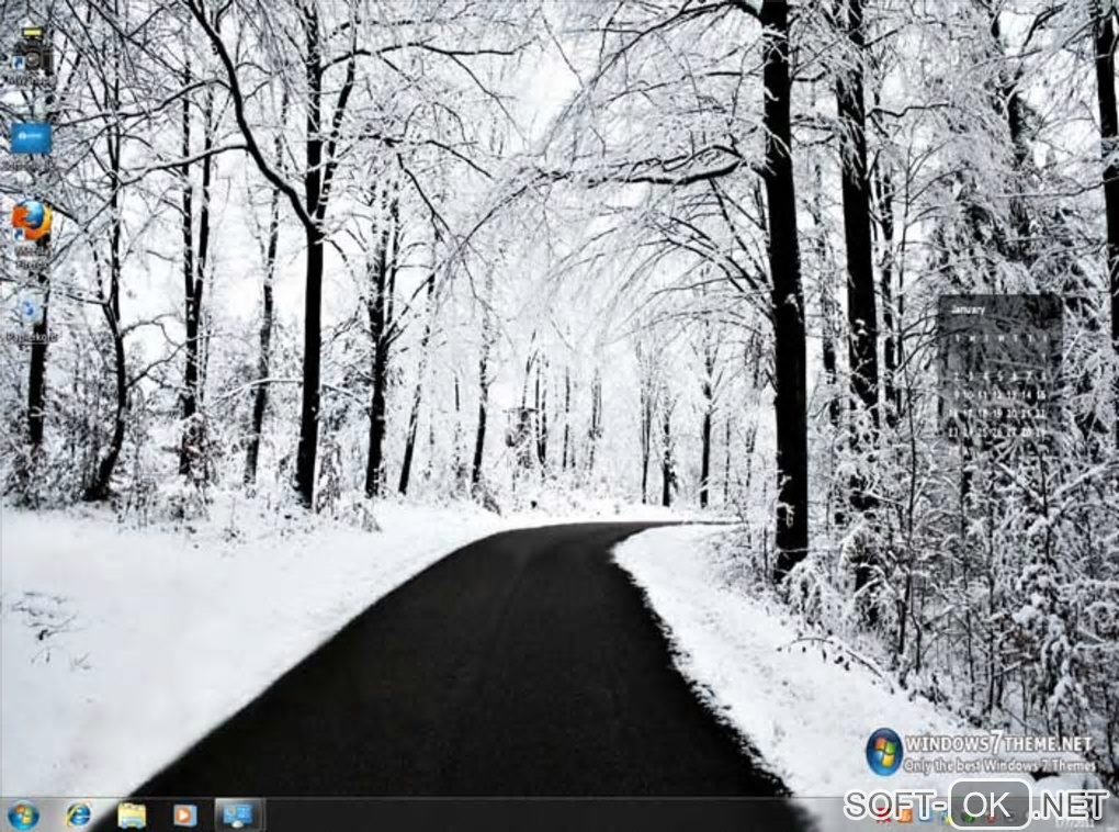 Screenshot №1 "2011 Calendar Windows 7 Theme"